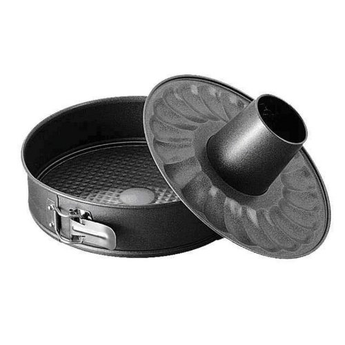 Ballarini Tortiera 24 cm con cerniera apribile 2 fondi stampo ciambella