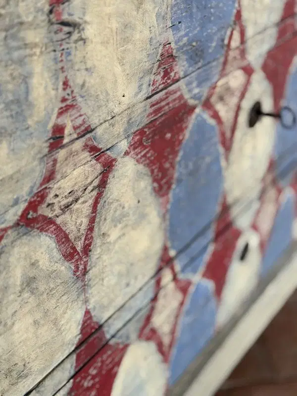 19th century napoleon III chest of drawers enhanced with pretty colorful patterns - immagine 6