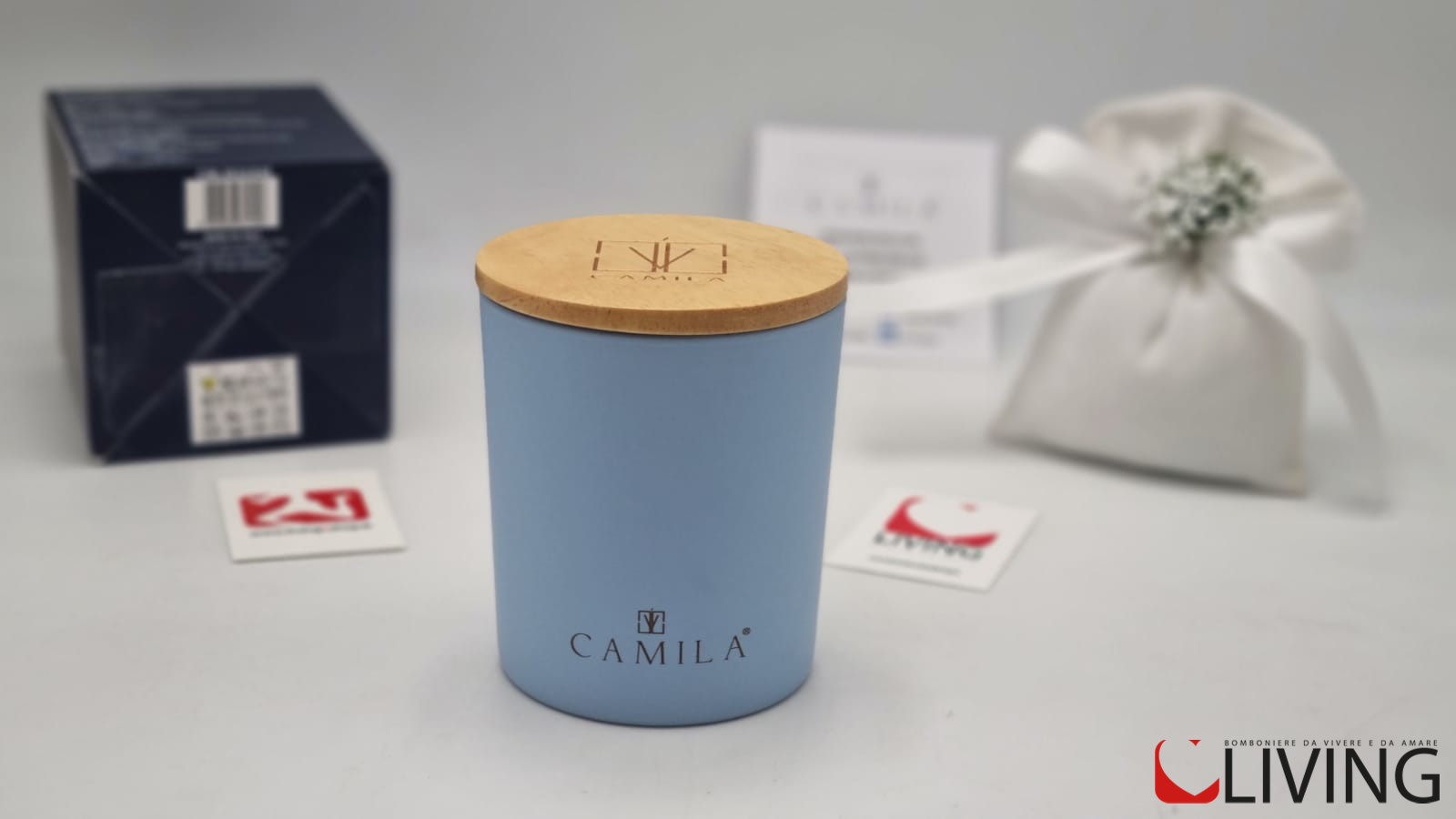 Candela vaniglia barattolo avion satinato - immagine 4