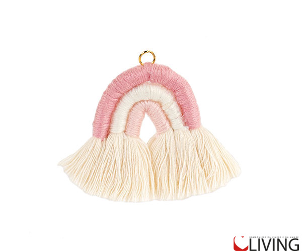 Bomboniera mini arcobaleno rosa da appendere